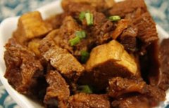 豆腐烧牛肉