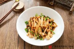 素炒白玉菇